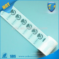 Alibaba Express China PET Kundenspezifisches Logo Sicherheitstyp Shenzhen ZOLO mattes Silber void Label